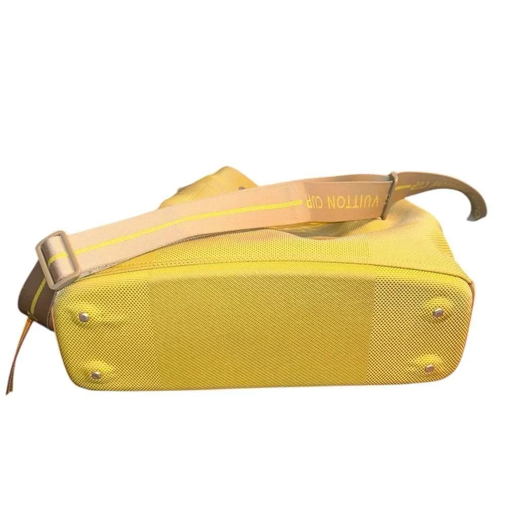 Authentic Louis Vuitton Yellow Canvas Cup Bag .SP0042